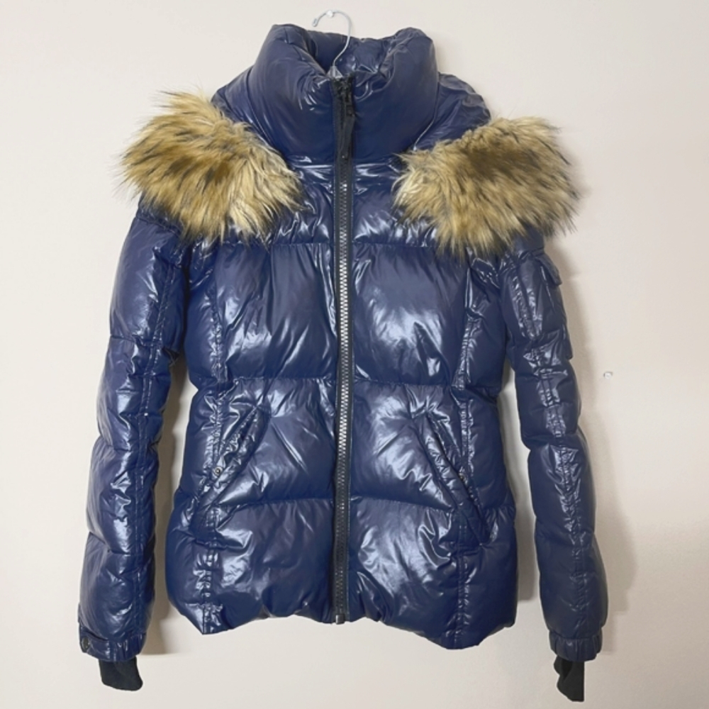 S 13 NEW YORK Gloss Kylie Down Puffer Winter Jacket, size S